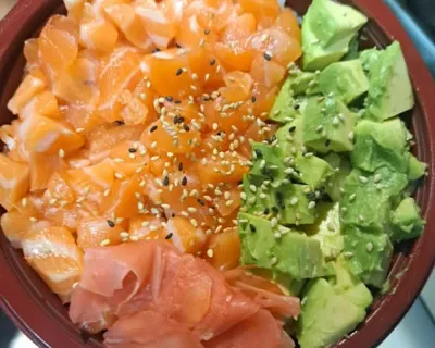 Chirashi tartarSaumon Avocat